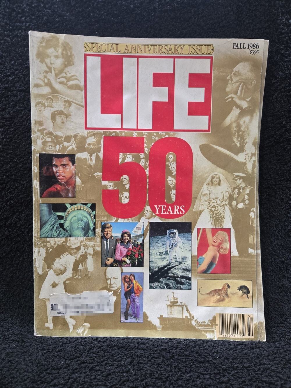 LIFE Magazine Fall 1986 50 Years Special Anniversary Issue Ali JFK Marilyn Moon